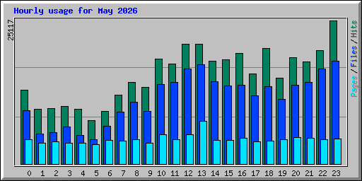 Hourly usage for May 2026